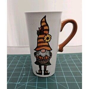 Vintage Sheffield Home Garden Gnome Coffee Mug Fall Ceramic Cup Tall